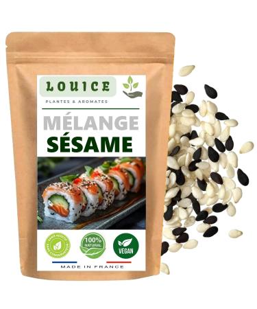 M lange S same Blanc et Noir 100g Mix de Graines Naturelles et Croquantes pour Sushi Salades et Pains Artisanaux