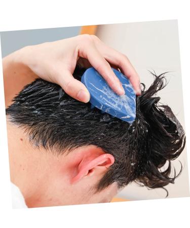 Silicone Shampoo Comb & Scrubber Massager | Scalp & Body Brush for Baby Shower | Dark Blue | 1pc - Buy Online on GoSupps.com