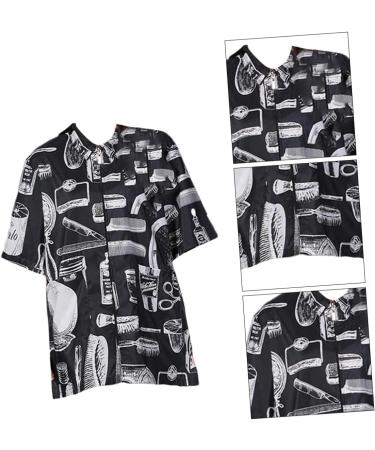 minkissy Work Clothes Ladies Robes Shirt pet Technician Clothing Mens Cloak Coat Fiber Barber Robe Men Black Tank top Printing Cloak Protective Agent Quilting Work Hair Vest Vintage Jacket - Buy Online on GoSupps.com