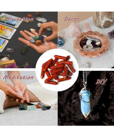 MAIBAOTA Red Jasper Healing Crystals Gifts Wands Hexagonal Pointed Gemstones Set Bulk for Women Beginner Chakra Stones Nature Reiki Spiritual Energy Balancing Protection Crystal 10pcs - Buy Online on GoSupps.com