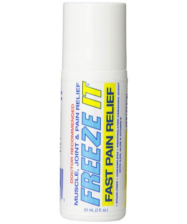 Freeze It Advanced Therapy Gel Roll on 3-Ounce