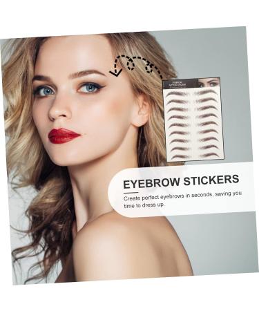 POPETPOP 63 Sheets Waterproof Eyebrow Stickers 3d Stickers Grooming Shaping Eyebrow Sticker Make up Set 6d - Buy Online on GoSupps.com