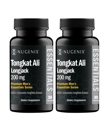 Nugenix Essentials Tongkat Ali for Men Support for Men's Health Longjack Eurycoma Longifolia Extract 60 Count 60 Count (Pack of 1)
