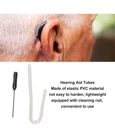 Earr Pass Hearing Aid Hoses - 10 Clear Sound Replacement Hoses with Cleaning Rod for Amplifiers & Otoplasty - Buy Online on GoSupps.com