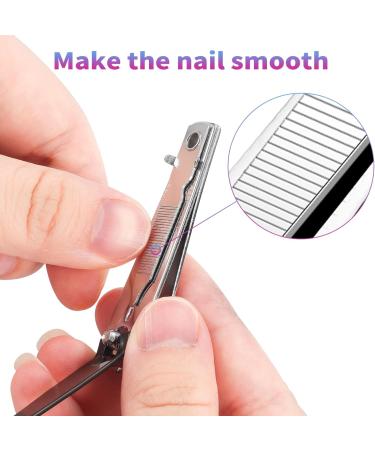 2 Pcs Heavy Duty Stainless Steel Nail Clippers Set for Thick Fingernail and Toenail - Men Women Kid Elder - Buy Online on GoSupps.com