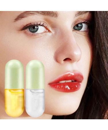 Vigcebit Upholstery Lip Gloss | 2 Series Day & Night Lip Plumper Set - Moisturizing Balm for Full Elastic Lips & Fine Line Reduction - Buy Online on GoSupps.com