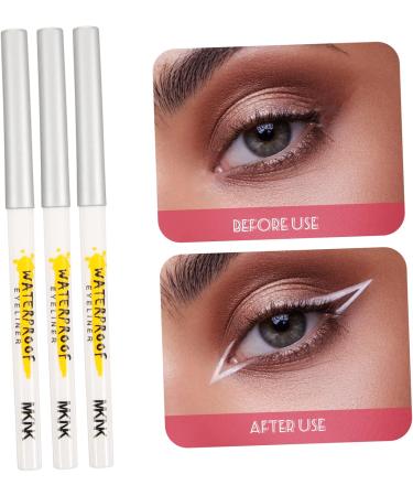 Baluue 15 Pcs White Lying Silkworm Pen Eye Shadow Pen Eye Brightening Highlighters White Eye Pencil Abs - Buy Online on GoSupps.com