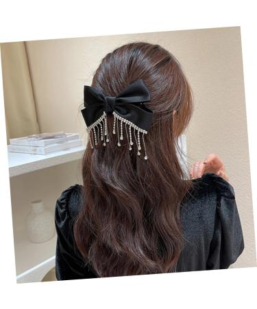 Beatifufu Bow Hairpin Rhinestone Hair Clip Hair Barrette for Women Hair Ornament Hair Bow Pin Female Hairpin Hair Bow Bow Clip Bow Hair Clip Hair Accessory Hair Clamp - Buy Online on GoSupps.com