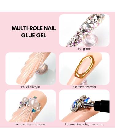 Makartt No Wipe Nail Rhinestone Gel 30g - Super Adhesive Glue for Gems, Crystal Stones & Jewels | Nail Art Gel for Rhinestones - Buy Online on GoSupps.com