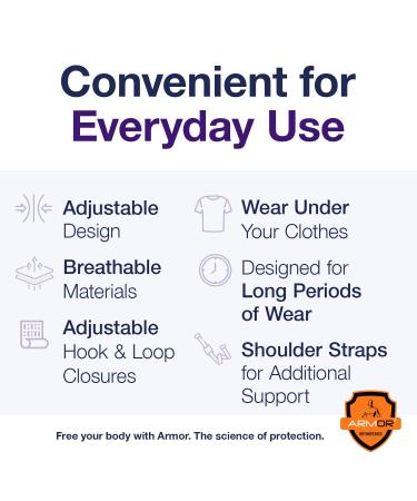 Armor Unisex Thoracic Support Brace - Large, Tan - Post-Op Chest Stabilizer for Open Heart Surgery, Fractures of Sternum & Rib Cage - Buy Online on GoSupps.com