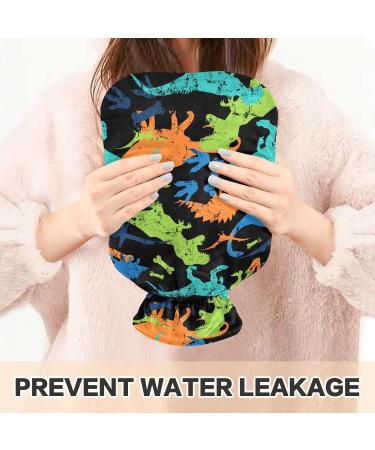 Shop Naanle Vintage Dinosaurs Heat Bottle - 2L Transparent Hot Water Bottle for Bed & Pain Relief | Hand & Feet Warmer - Buy Online on GoSupps.com