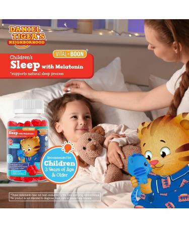 Daniel Tiger - Kids Melatonin Gummies for Children Ages 3 & Up (60 Count) Sleep Gummies for Kids Supports Natural Sleep Non Habit Forming - Vegan Non GMO Gluten Free Gummy 60 Count (Pack of 1) - Buy Online on GoSupps.com