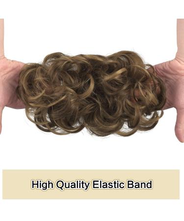 Shop Sofeiyan Hair Part Tendrils Updos - Wavy Chignon Hair Extensions for Women in Light Ash Brown & Golden Brown | 40g - Buy Online on GoSupps.com
