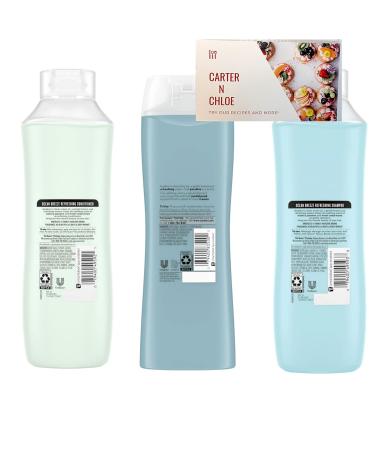 Buy Suave Essentials Ocean Breeze Shampoo Conditioner & Body Wash Set - Refreshing Hair & Skin Care with Recipe Card - International Shipping Available - Buy Online on GoSupps.com