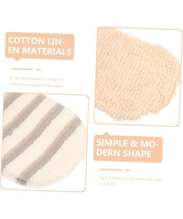 FRCOLOR 2pcs Linen Braided Exfoliating Shower Gloves | Body Scrub Mitts & Massage Mitts for Spa Quality Bath Experience - Buy Online on GoSupps.com