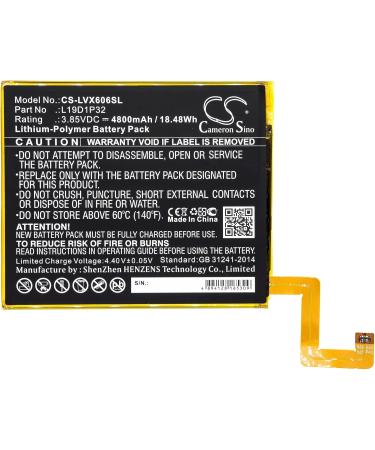 3.85V L19D1P32 Battery Replacement for LE TB-X606F Tab M10 Plus - High Capacity Fast Shipping Worldwide - Buy Online on GoSupps.com