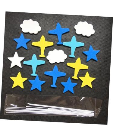 Warmhm 48 Pcs Decor Top Hat Cupcakes Plane Cake Toppers Cloud Cupcake Toppers The Clouds Insert Card Baby As Shownx3pcs mediumx3pcs - Buy Online on GoSupps.com