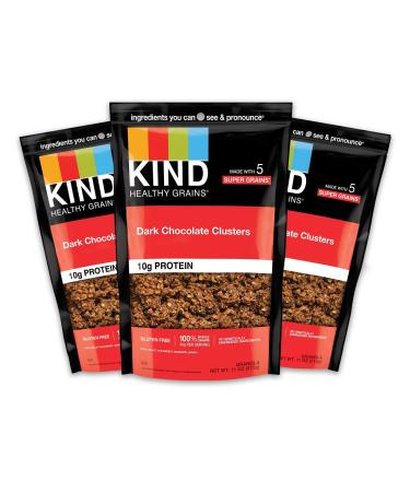 KIND Healthy Grains Clusters Chocolat fonc Granola sans gluten 10 g de prot ines 11 ounce (Pack de 3)
