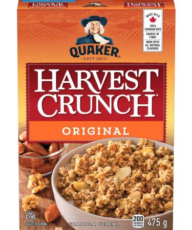 Quaker Harvest Crunch Original Granola Cereal Multi-Pack 475g (Pack of 16) - Buy Online on GoSupps.com