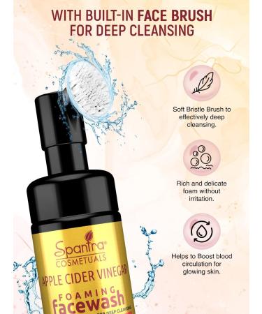Spantra Nettoyant visage moussant au vinaigre de cidre de pomme 100 ml - Buy Online on GoSupps.com