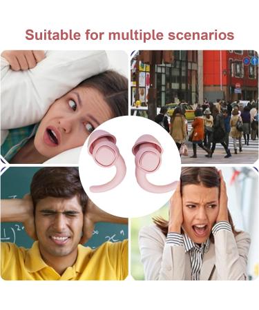 Earplugs for Snoring Blocking | Reusable Ear Plugs for Sleeping - Portable Calm Ear Plugs for Travel Sleep Noise Sensitivity Meditation Lvtfco Light Pink - Buy Online on GoSupps.com