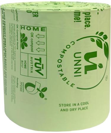 UNNI 4 Gallon Compostable Bags - 100 Count | Extra Thick 0.75 Mil | ASTM D6400 & BPI Certified | Small Compost Bin Compatible | San Francisco 4 Gallon - Buy Online on GoSupps.com