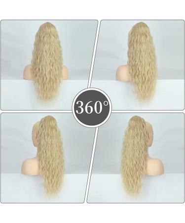 Ponytail Extensions Blonde Long Wrapped Hairpiece Ponytail Natural Synthetic Hair Hair Extensions for Women Afro Braid Ponytail Approx. 60 cm 095C - Buy Online on GoSupps.com