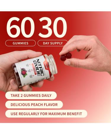 Snap Supplements Nitric Oxide Beet Root Gummies + Skin Glow 60 Peach Gummies + 60 Vegetarian Capsules - Buy Online on GoSupps.com