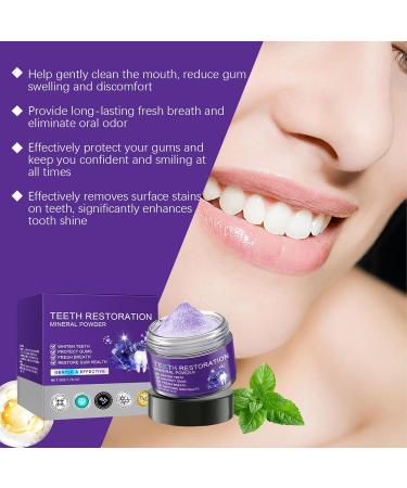 Oyikey Teeth Restoration Mineral Powder Teeth Restoration Mineral Powder Garageline Tooth Restoration Mineral Powder Teeth Whitening Powder Mineral Tooth Powder Teeth Restoration (1pcs) - Buy Online on GoSupps.com