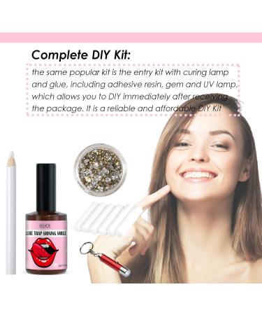 Shop Tooth Gemstone Set - DIY Tooth Jewelry Kit with Glue & Light for Stunning Tooth Decoration - Buy Online on GoSupps.com