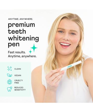Zimba Travel Teeth Whitening Pen - 2 mL Gel Whitening Pen (2 Pack) - Easy, Effective Stain Remover for Coffee, Wine, Soda - Travel-Friendly Whitener - Buy Online on GoSupps.com