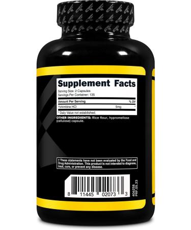PrimaForce Yohimbine HCI - 270 Capsules | Premium Fat Burner & Energy Booster - Buy Online on GoSupps.com