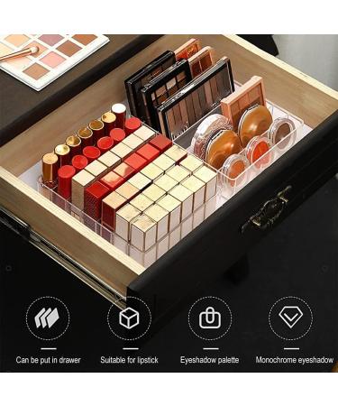 AIDIRui Eyeshadow Palette Organizer - 7 Sections Divided Makeup Acrylic Palette Holder for Makeup Vanity Cosmetics - Buy Online on GoSupps.com
