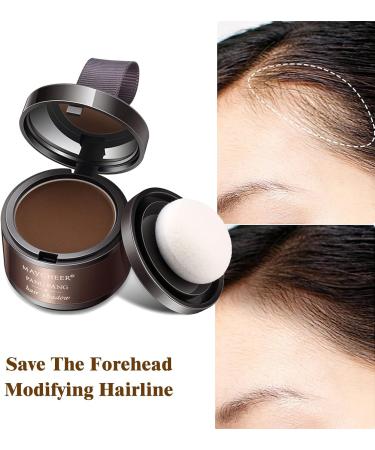 Hairline Powder Hair Shadow Powder Fill Forehead Root Concealer Instantly Conceals Hair for Dark Brown Hair Windproof Waterproof Sweat-Proof Hair Touch-Up for Natural Looking - Buy Online on GoSupps.com