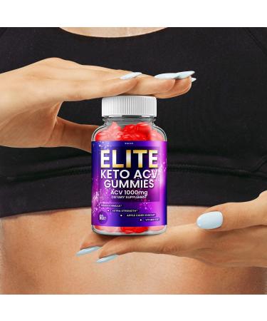 Elite Keto ACV Gummies - 500mg Advanced Formula with Shark Apple Cider Vinegar - 60 Gummies - Buy Online on GoSupps.com