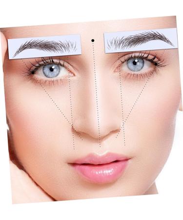 BELLIFFY 4pcs Eyebrow Stickers Hair Like Eyebrows Colored Lashes Fake Water Transfer Paper with Soy Ink 21x15cm Brown - Buy Online on GoSupps.com