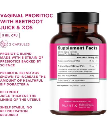 Vaginal Probiotics for Women - 4 Lactobacillus Strains for pH Balance & Healthy Vaginal Flora - Buy Online on GoSupps.com