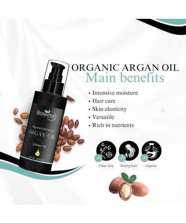 Organic Moroccan Argan Oil - 100% Pure Cold Pressed for Skin Hair Face Body Scalp & Nails | Best for Dry & Damaged Hair - Shop Internationally - Buy Online on GoSupps.com