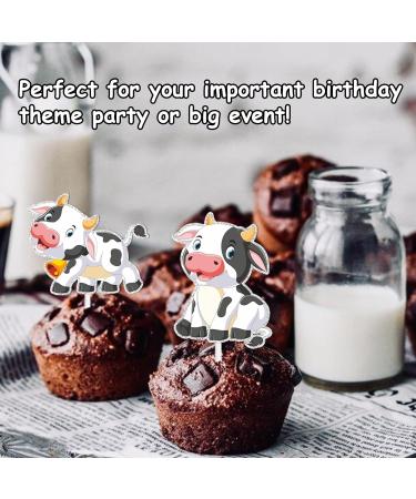 S-Cp-0041 Ice Cream Fruit Dessert Cupcake Topper Colorful Glitter Happy Birthday Sensory Pop Game Theme Decor Supplies Baby Shower Boys Girls Birthday Party Decorations - Buy Online on GoSupps.com