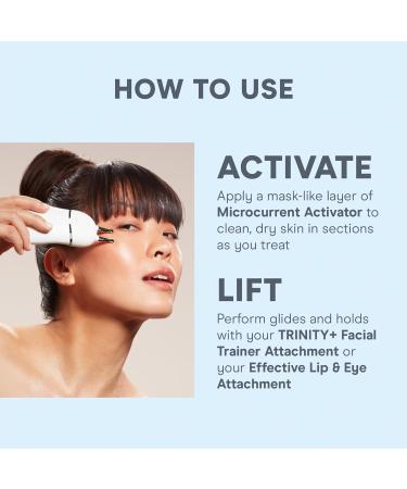 NuFACE TRINITY+ Microcurrent Facial Toning Device with Lip & Eye Attachment for Contouring Brows, Eyes, and Mouth - Buy Online on GoSupps.com