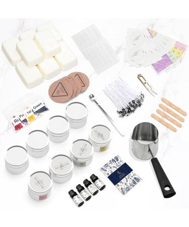Candle Making Kit for Adults and Kids - Soy Wax, Fragrance Oils, Wicks, Dyes, Jars, Melting Pot - DIY Starter Scented Candle Making Craft Kit - Buy Online on GoSupps.com