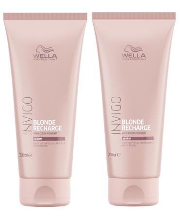 2x Blonde Recharge Cool Blonde Conditioner Invigo Wella Professionals Color Refresher 250 ml each 500 ml 200ml