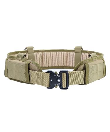 Wuli77 Tactical belt Molle's fighter belt high -performance fighting fighter fast locking fighter belt for shooting free sport quick lock tactic belt high -performance fighter belt for the khaki