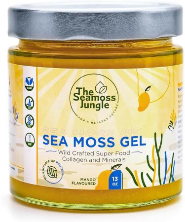 Sea Moss Family Pack - 3 Gels (Golden Strawberry Mango) - 390ml - Natural Superfood for Immunity Energy and Digestion - Buy Online on GoSupps.com