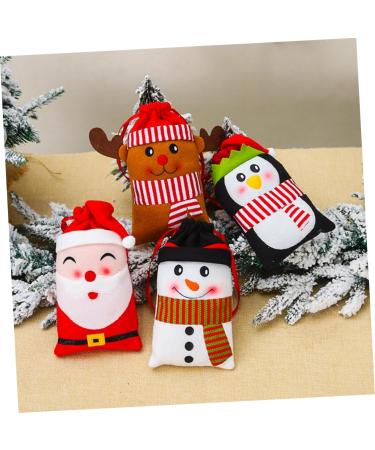Healvian 4pcs Christmas Bags for Kids Goodie Bags for Kids Christmas Candy Bag Drawstring Bag - Buy Online on GoSupps.com