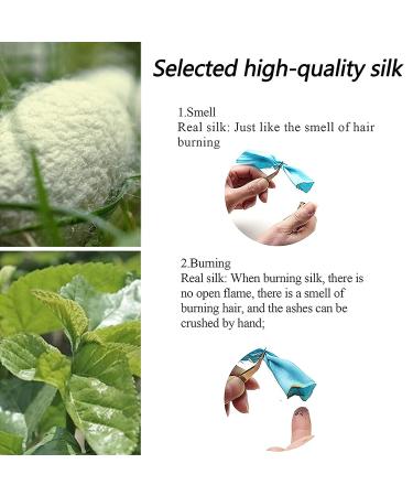 FUQAN 100% Natural Mulberry Silk Bonnet for Women Hair Care - Champagne | Silk Sleep Hat 6.29*0.39*7.87 - Buy Online on GoSupps.com