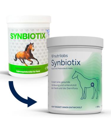 Nutrilabs Synbiotix Powder for Horses - 800g Digestive Supplement for Intestinal Health | Natural Darmflora with Yeast & Alante - Buy Online on GoSupps.com