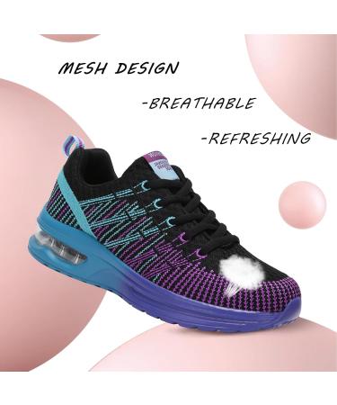 Neoker Women's Running Sneakers - Lightweight Breathable Sports Shoes | Slipproof Jogging Footwear (Gray Red Black) - Sizes 36-42 EU - Buy Online on GoSupps.com