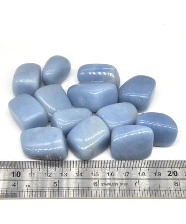 Crystal Hole Natural Blue Angelite Quartz Crystals and Stones Tumbled Bulk Specime Stones Home Aquarium Decoration Crystal Hole - Buy Online on GoSupps.com