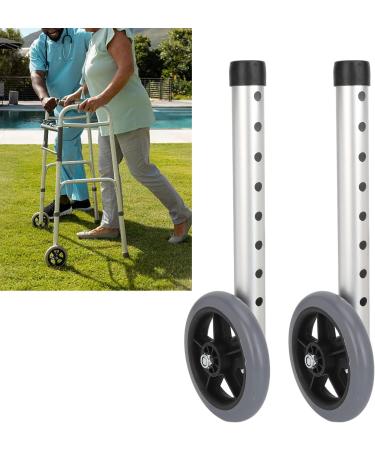 2Pcs Walker Wheels Elderly Legs Accessories Walking Aid Accessories Alloy Replacement Wheels - Buy Online on GoSupps.com